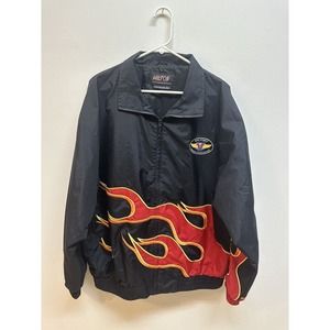 Vintage Victory Motorcycle Flame Windbreaker | Size XL | Excellent Condition